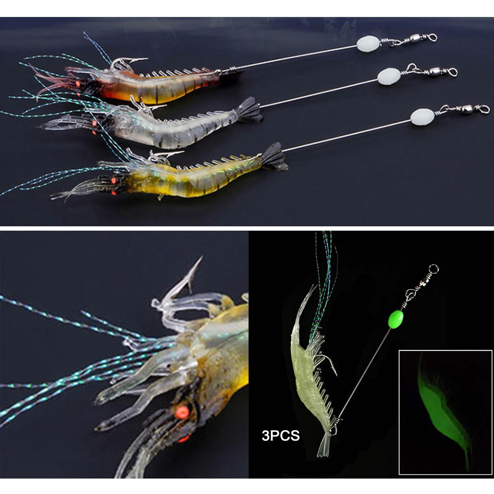 Details about   3Pcs 9cm Simulation Shrimp Fishing Lures Bait Fishing Baits for Bass and Trout,